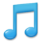 Musical Note emoji on LG